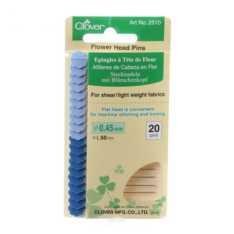 Clover Flower Head Fine Pins 20ct