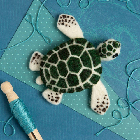 Baby Sea Turtle Mini Felting Kit
