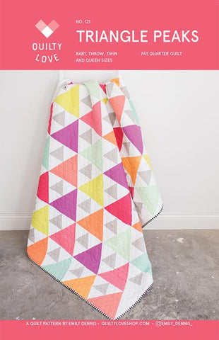 Triangle Peaks Quilt Pattern (Quilty Love Studio)