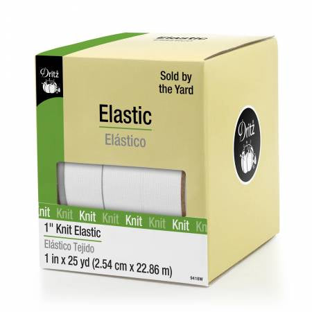 Knit 1" Elastic White (Dritz)