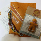 Gingerbread Man Wool Mix Felt Craft Kit (Corinne Lapierre)