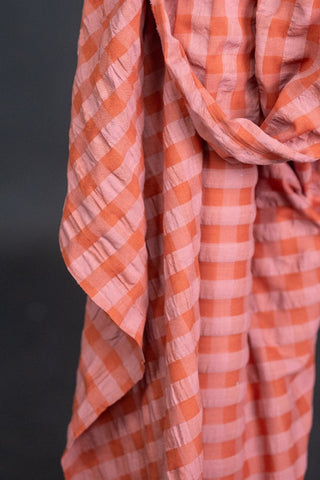 Flush Organic Cotton Gingham Seersucker