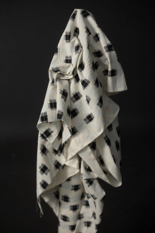 Snowcap Ikat Indian Cotton