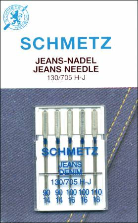 Schmetz 1836 Jeans/Denim Machine Needles 5-Pack Sizes 14-18