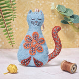Folk Cat Wool Mix Felt Craft Kit (Corinne Lapierre)