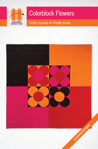Colorblock Flowers Quilt Pattern (Hunter's Design Studio)