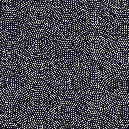 Nara Homespun Dotted Waves Indigo
