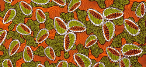 Uniwax Prints from the Ivory Coast — Orange
