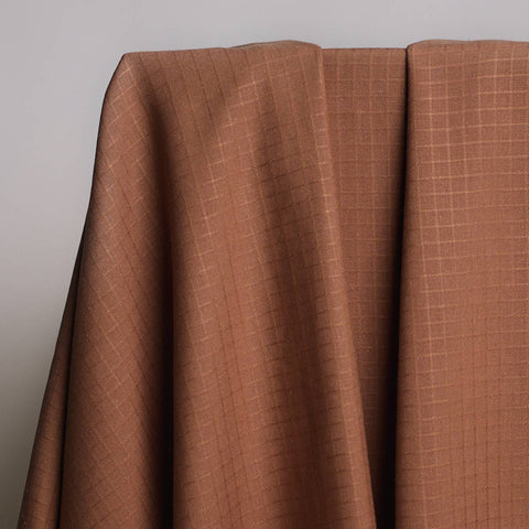 Little Tile linen/rayon — Pecan Pie