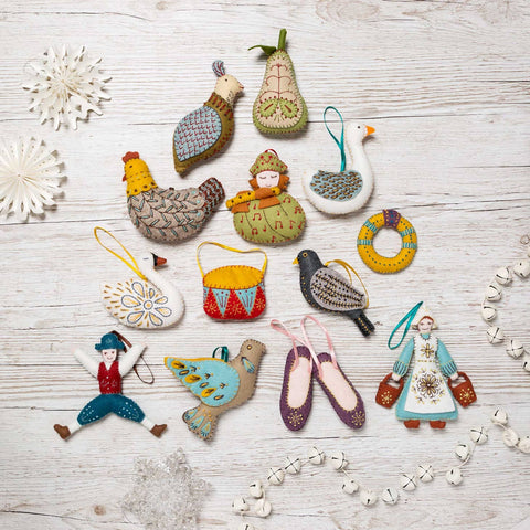 12 Days Of Christmas Wool Mix Felt Craft Kit (Corinne Lapierre)