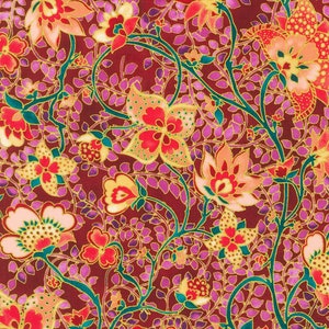 Jeweled Leaves: Fig Vines Metallic