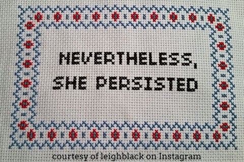 Nevertheless She Persisted Cross Stitch Kit