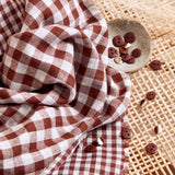 Vichy Off-White Gingham — Rust