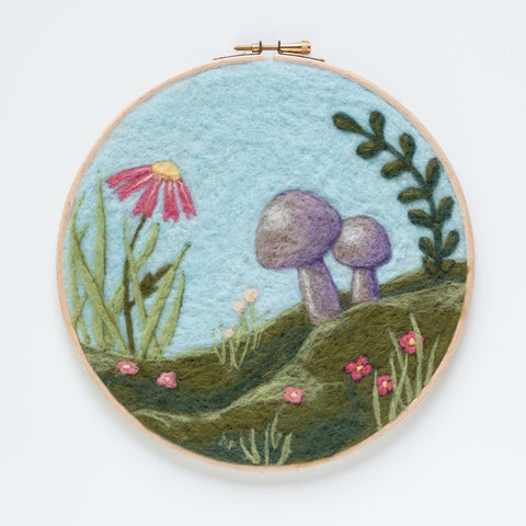 Toadstools Needle Felting Kit