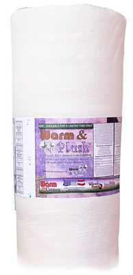 Warm and Plush Natural Cotton Batting 45"