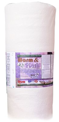Warm and Plush Natural Cotton Batting