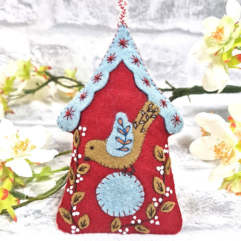 Corinne Lapierre Folk Birdhouse Wool Mix Felt Craft Kit