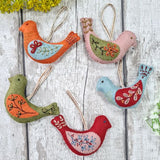 Folk Birds Wool Mix Felt Craft Kit (Corinne Lapierre)