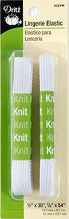 Lingerie Elastic 1/2" and 3/8" (Dritz)