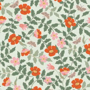 Strawberry Fields Primrose Mint Rayon Challis