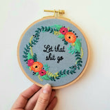 Rose Wreath Embroidery Kit (Jessica Long Embroidery)