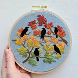 Jessica Long Embroidery Autumn Birds Kit