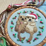 Otterly Adorable Ornament Embroidery Kit (Jessica Long Embroidery)