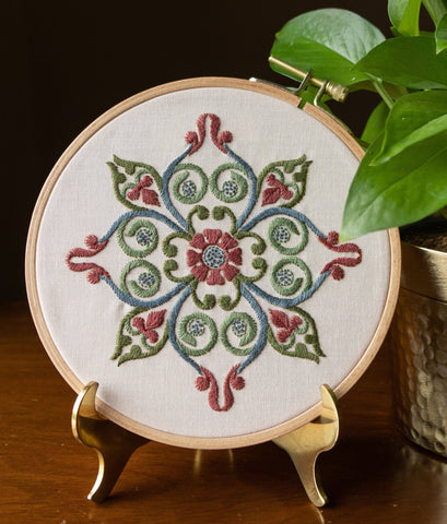 Georgian Rose Embroidery Hoop Kit