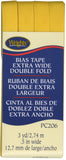 Bias Tape Extra Wide Double Fold .5" (Wrights)