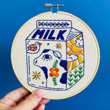 Milk Embroidery Kit (Hook, Line & Tinker)