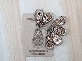 Matryoshka Doll Stitch Markers (Sunrise Grove)