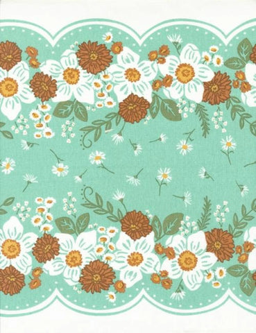 Classic Retro Toweling Country Flower