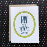 Knit, Purl, Sip, Repeat (Lucky Bee Press)