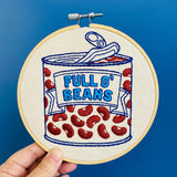 Beans Embroidery Kit (Hook, Line & Tinker)