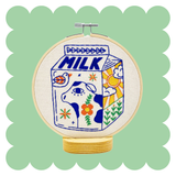 Milk Embroidery Kit (Hook, Line & Tinker)
