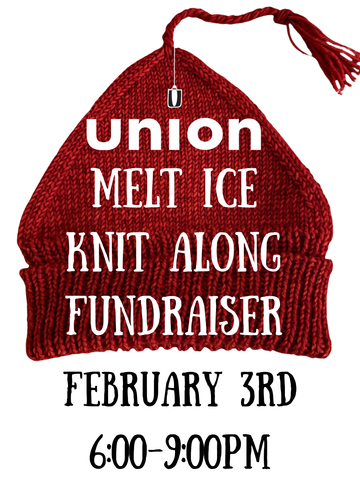 Melt The Ice Knit-Along Fundraiser by Union Pizza in Evanston