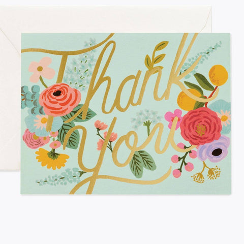 Mint Garden Thank You (Rifle Paper Co.)