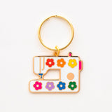 Daisy Sewing Machine Enamel Keychain (Sarah Hearts)