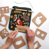 Woodland Banner Felting Kit (Sheep Creek Studio)