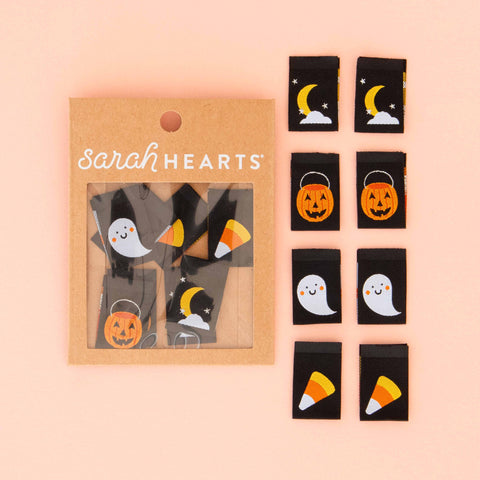 Sarah Hearts Halloween Icons Multipack Woven Labels