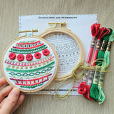 Deck the Halls Ornament Embroidery Kit (Jessica Long Embroidery)