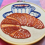 Croissant Embroidery Kit (Hook, Line & Tinker)