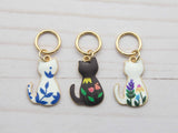 Fox & Pine Floral Cat Stitch Markers