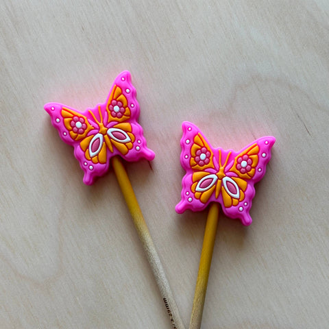 Hot Pink Butterfly Point Protectors (Comma Craft Co.)