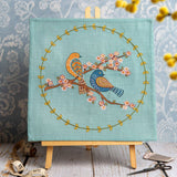 Birds & Blossoms Printed Linen Embroidery Kit
