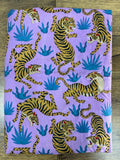 Tigers Indian Block Print Cotton