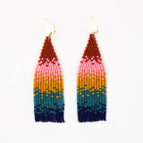 Altiplano Ombre Bead Fringe Earrings