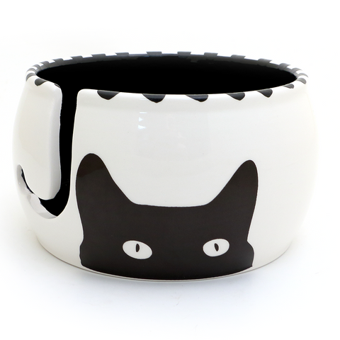 Kitty Ears Ceramic Yarn Bowl (Lenny Mud)