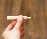 Wooden Handle for Single Felting Needle (Grey Fox Felting)