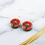 Art Nouveau Floral Earrings (No Man's Land)